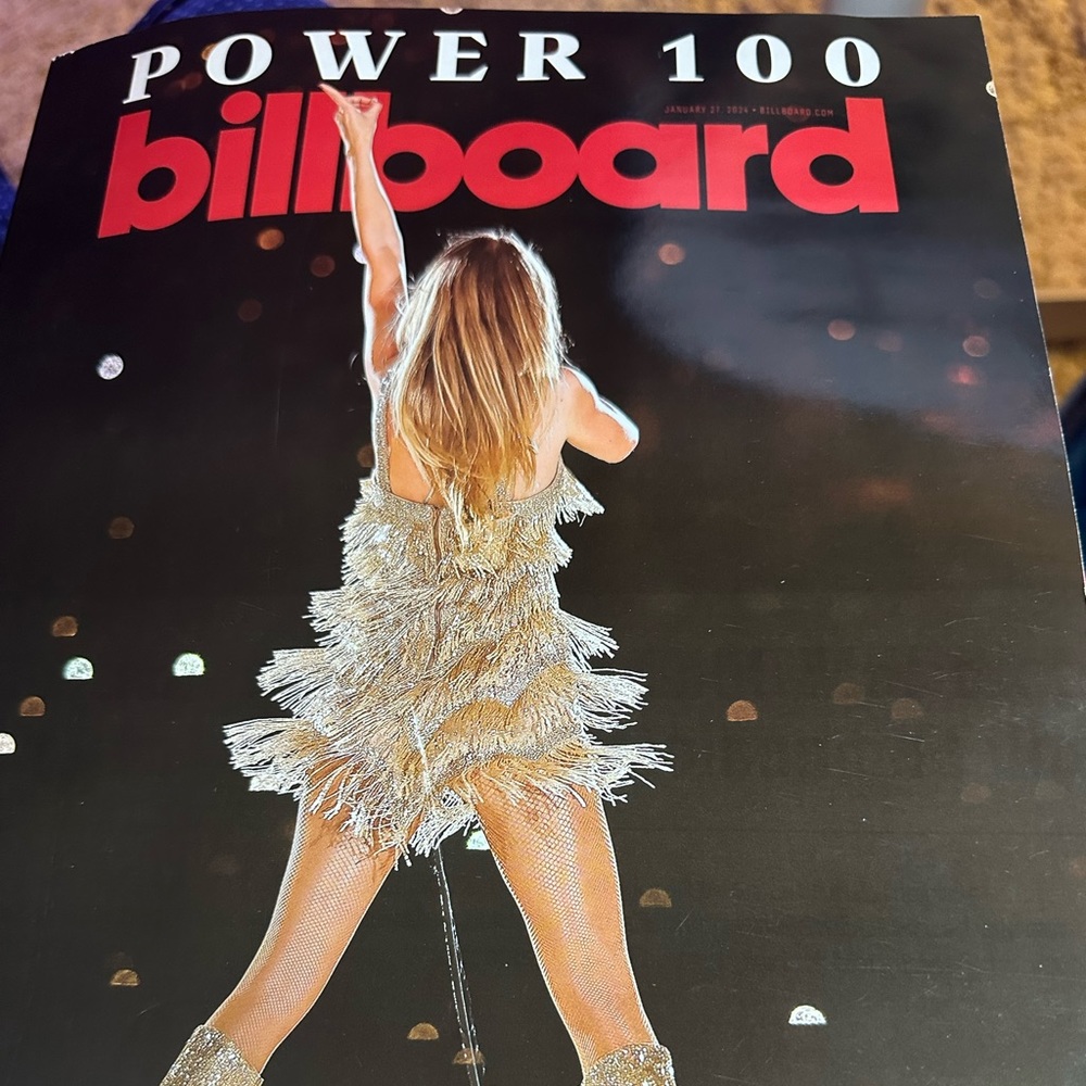 Taylor swift BILLBOARD POWER 100 number 1 (used)